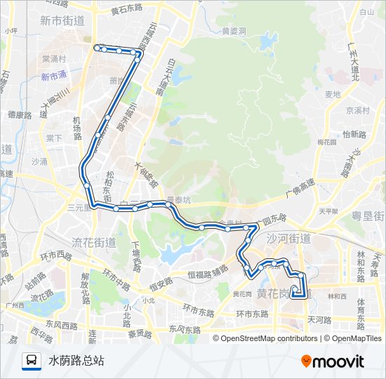 公交199路的线路图