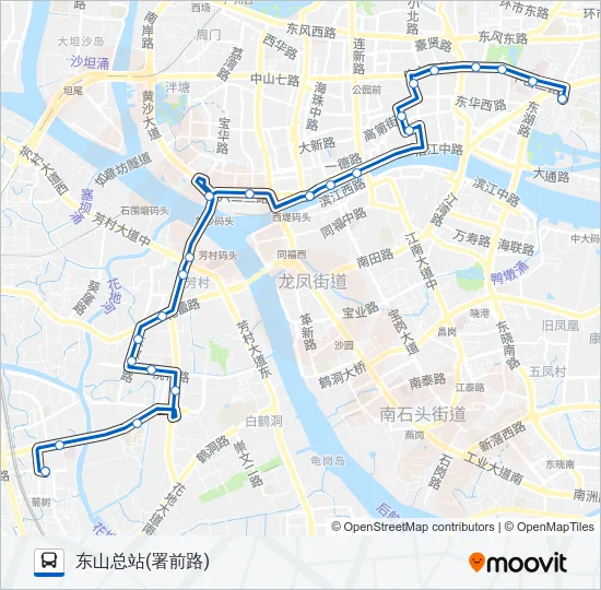 1路班车 Bus Line Map