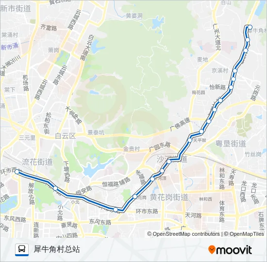 201路 Bus Line Map