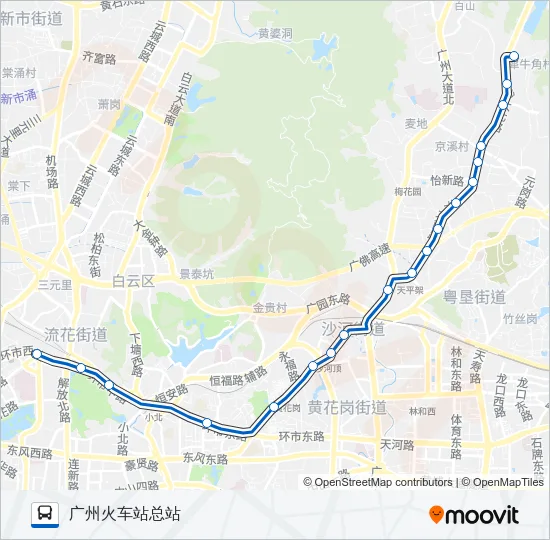 201路 Bus Line Map