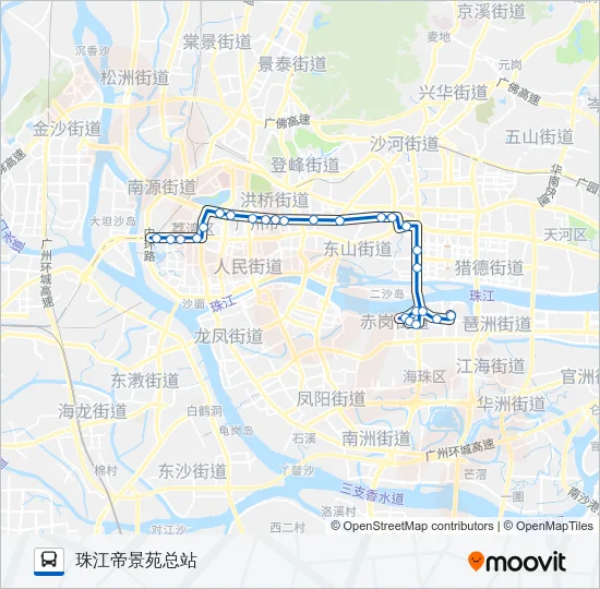 公交204路的线路图