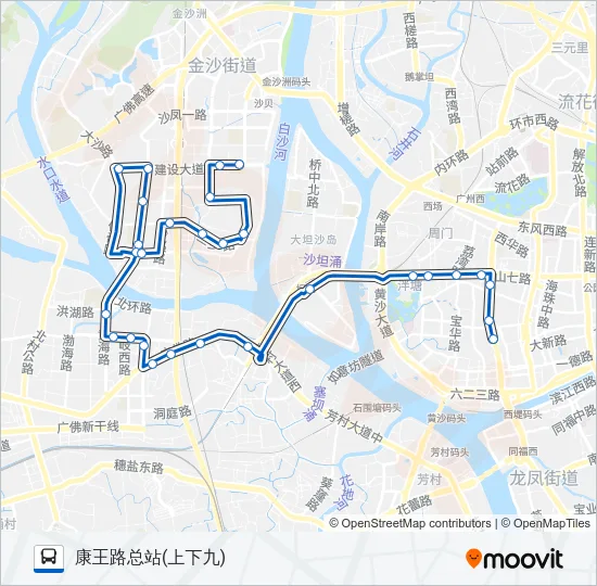205路 Bus Line Map