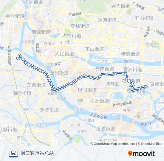 公交206路的线路图