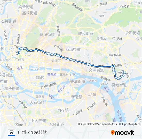 公交210路的线路图
