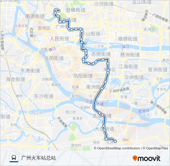 广州b11公交线路图图片