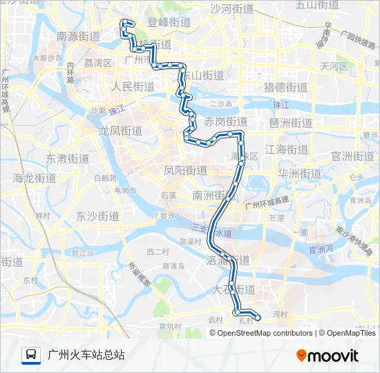 公交211路的线路图