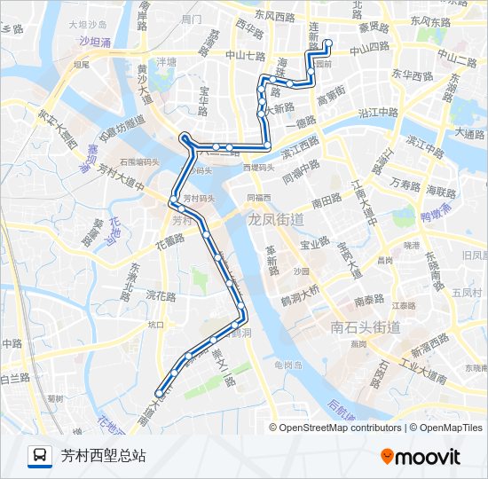 公交217路的线路图