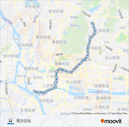 公交219路的线路图