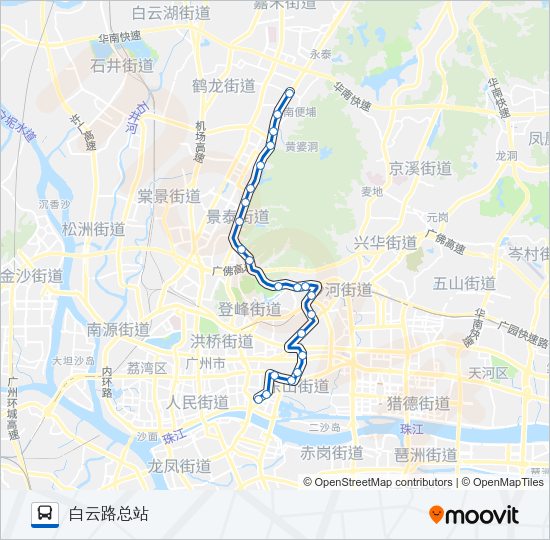 公交223路的线路图