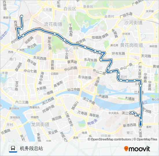 公交225路的线路图