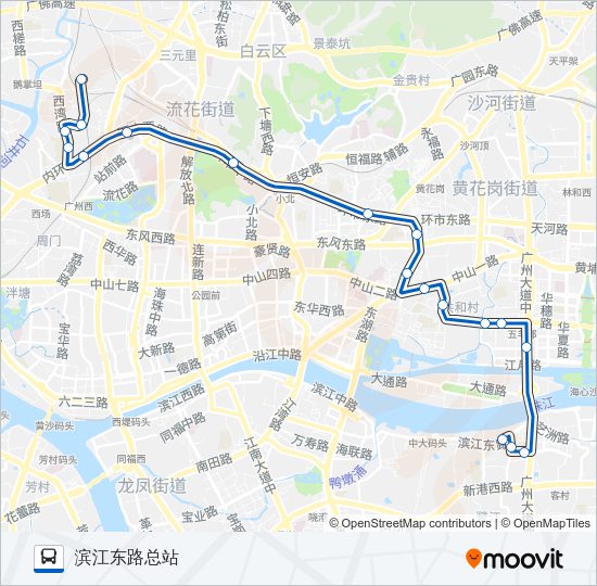 公交225路的线路图
