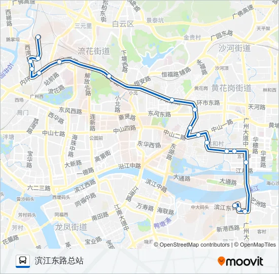 公交225路的线路图