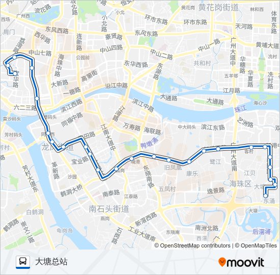 公交226路的线路图
