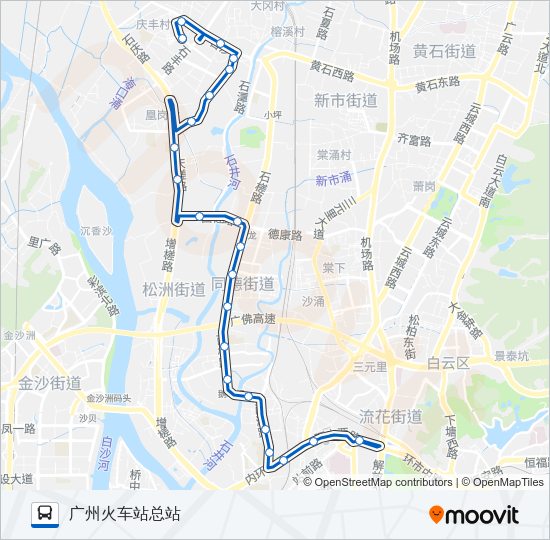 公交228路的线路图