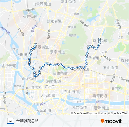 公交241路的线路图
