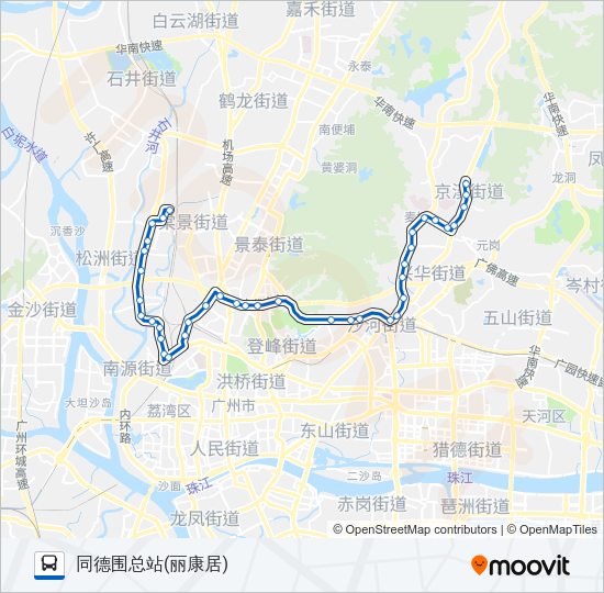 公交241路的线路图