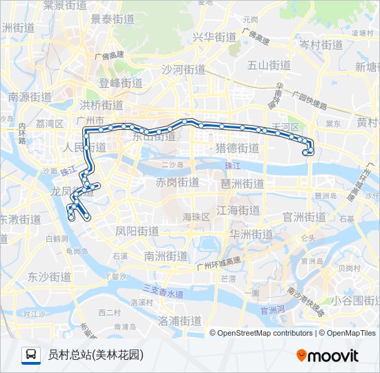 公交243路的线路图