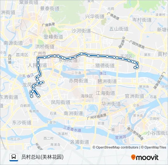公交243路的线路图