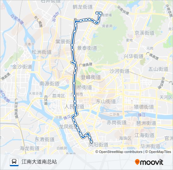 公交244路的线路图