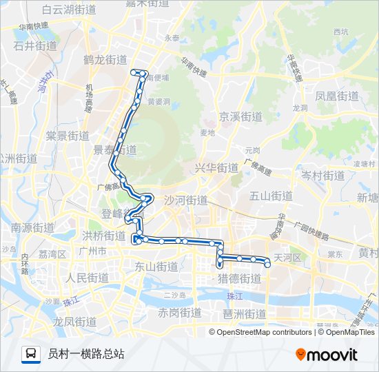 公交245路的线路图