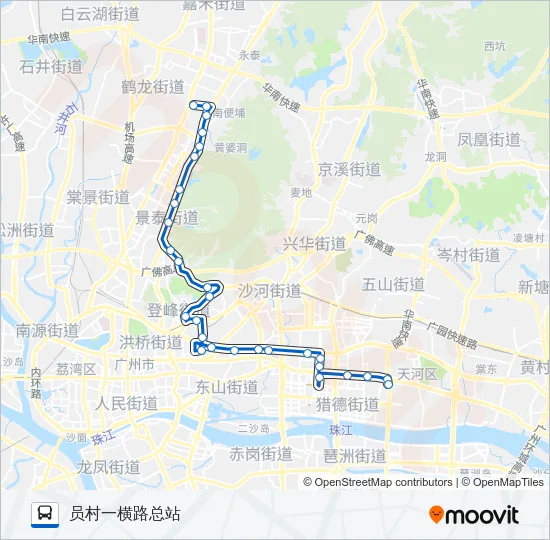 公交245路的线路图