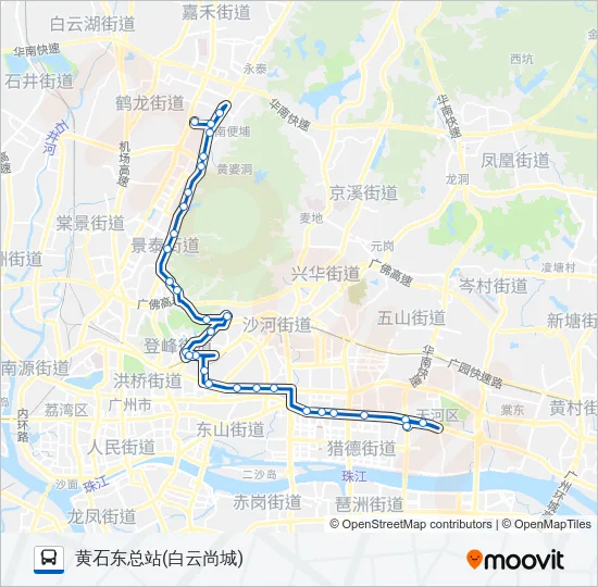 公交245路的线路图