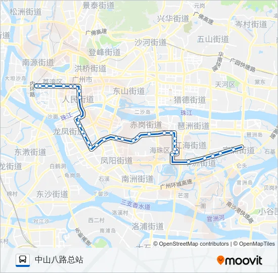 250路 Bus Line Map