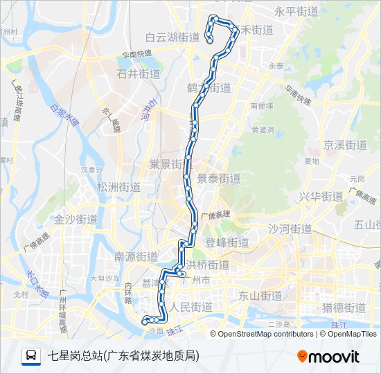 公交251路的线路图