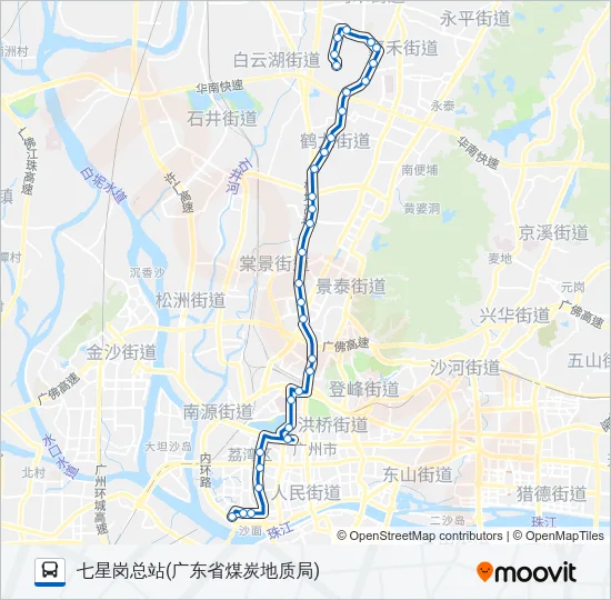 公交251路的线路图
