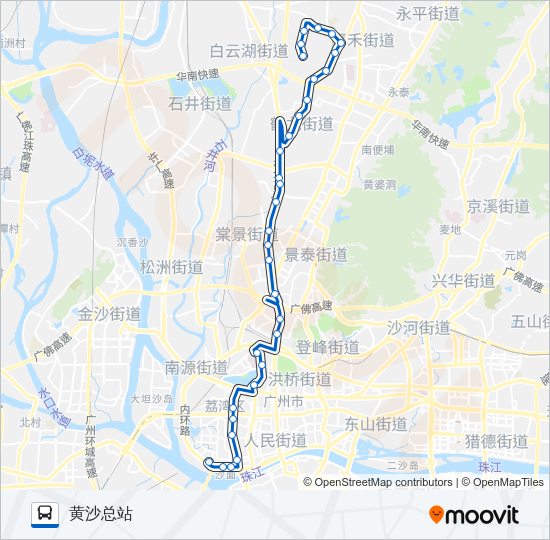 公交251路的线路图