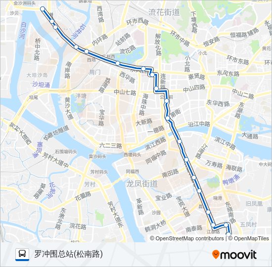 公交253路的线路图