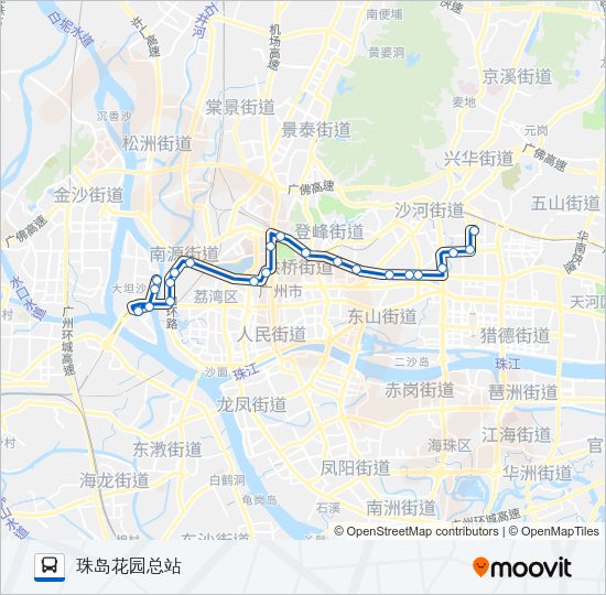 公交256路的线路图