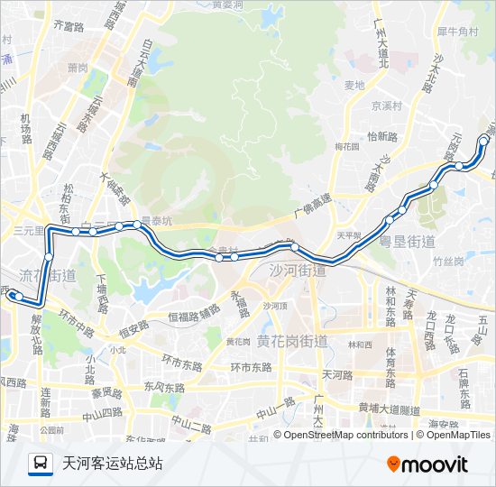 公交257路的线路图
