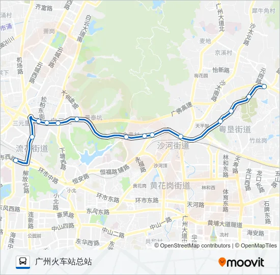 257路 Bus Line Map