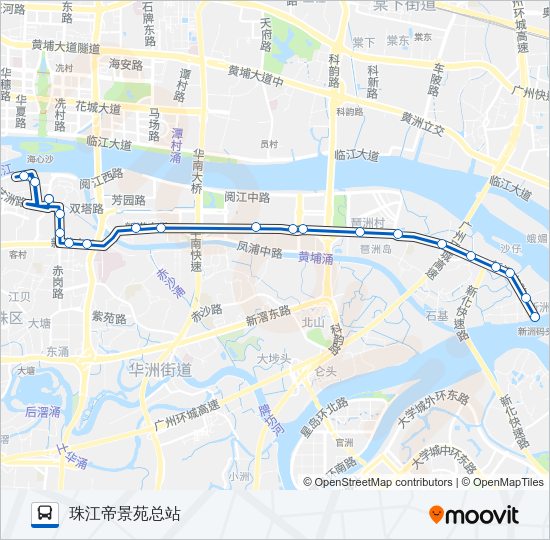 公交262路的线路图