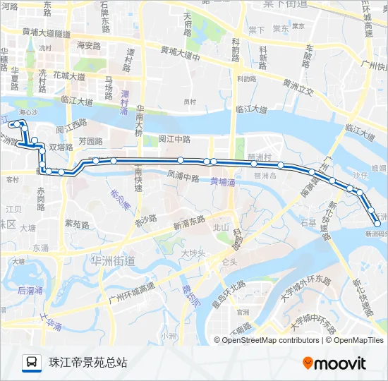 公交262路的线路图