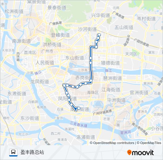 公交263路的线路图