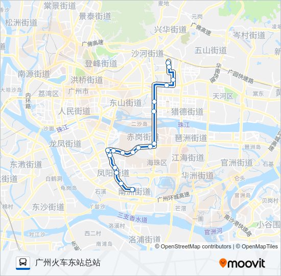 公交263路的线路图