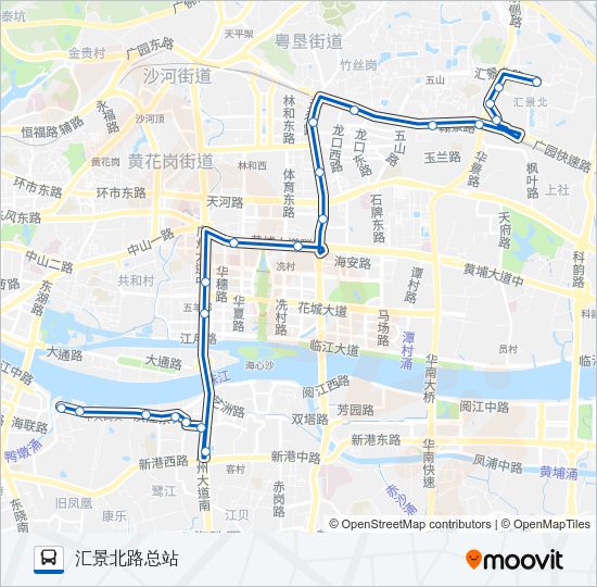 公交266路的线路图