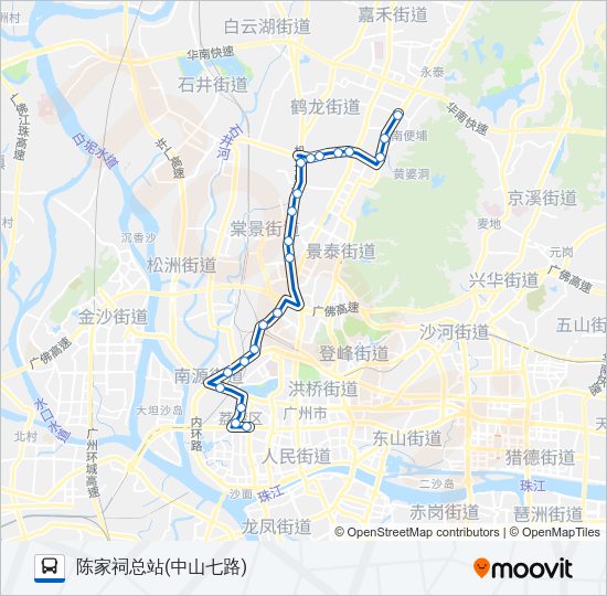 公交268路的线路图
