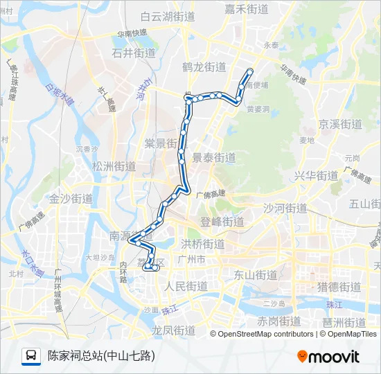 公交268路的线路图