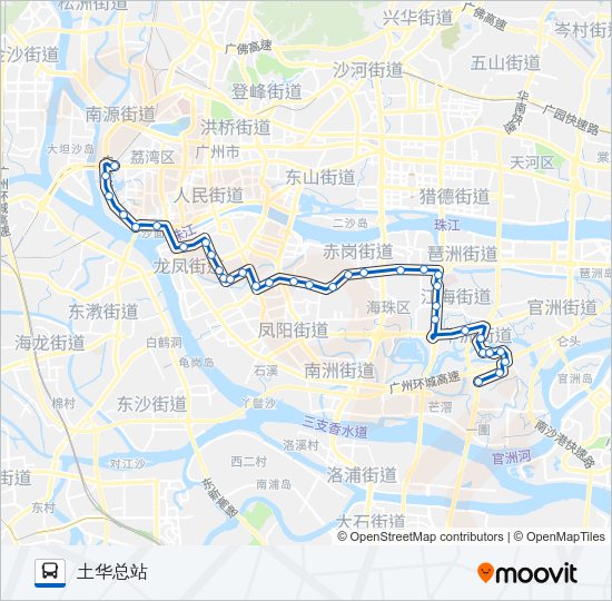 270路路線:日程,站點和地圖-土華總站