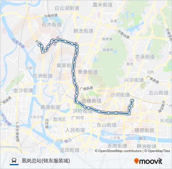 公交280路的线路图