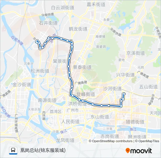 公交280路的线路图
