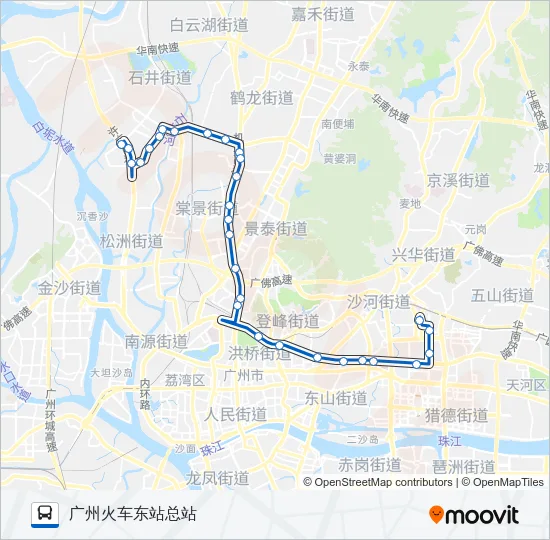 公交280路的线路图
