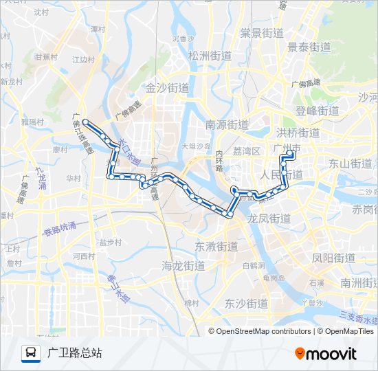 公交281路的线路图