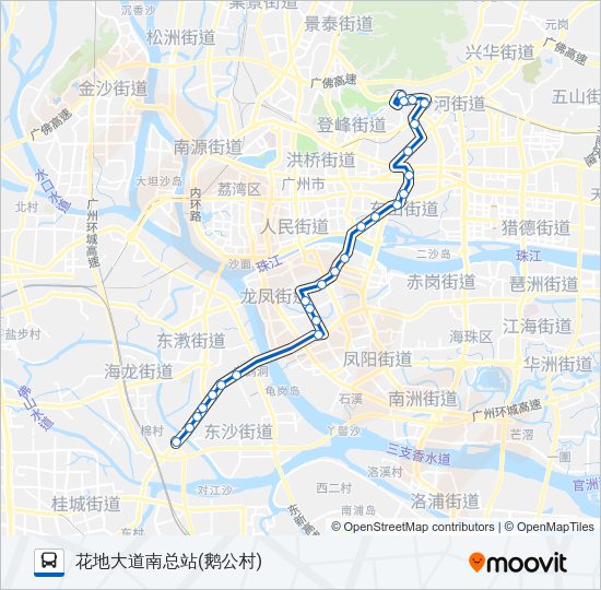 公交285路的线路图