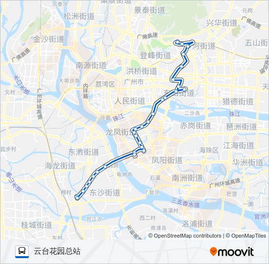 公交285路的线路图