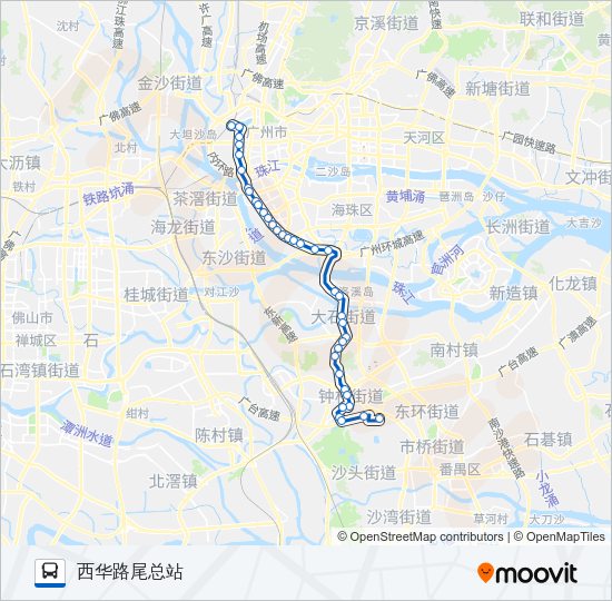 公交288路的线路图