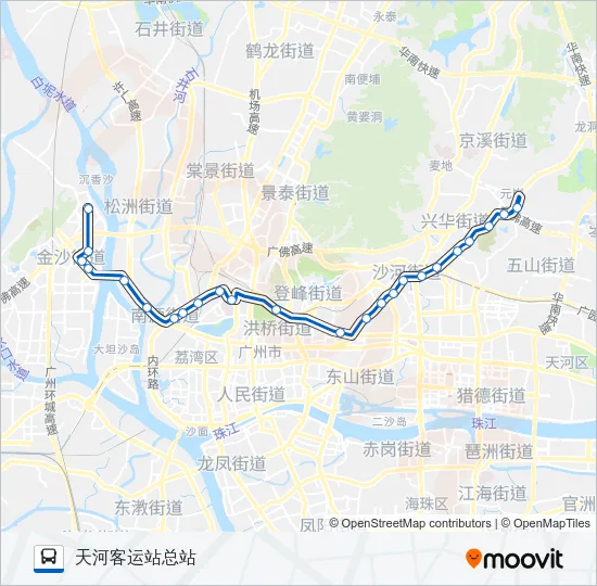 公交290路的线路图